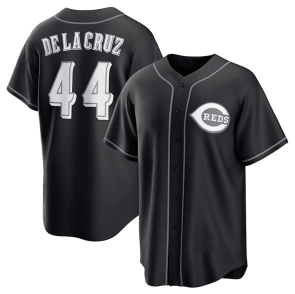 Cincinnati Reds #44 Elly De La Cruz Black JEROMEN Lights Out Limited Stitched Jersey