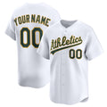 Custom Oakland Athletics White JEROMEN Home Limited Jersey