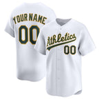Custom Oakland Athletics White JEROMEN Home Limited Jersey