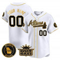Custom Atlanta Braves Atliens Vapor Premier Limited Jersey ¨C White JEROMEN
