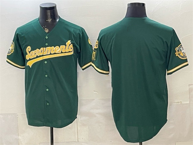 Oakland Athletics Blank 2026 Green JEROMEN Alternate Sacramento Celebrating 125 Years Vapor Limited Stitched Jersey