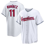 Cleveland Guardians #11 Jos¨¦ Ram¨ªrez White JEROMEN Replica Player Jersey