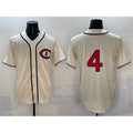 Chicago Cubs #4 Pete Crow-Armstrong Cream JEROMEN Field of Dreams Cool Base Stitched Jersey