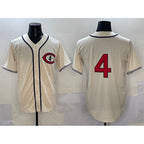 Chicago Cubs #4 Pete Crow-Armstrong Cream JEROMEN Field of Dreams Cool Base Stitched Jersey