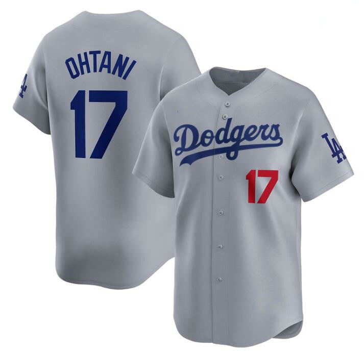 Los Angeles Dodgers #17 Shohei Ohtani Gray JEROMEN Cool Base Stitched Jersey 1