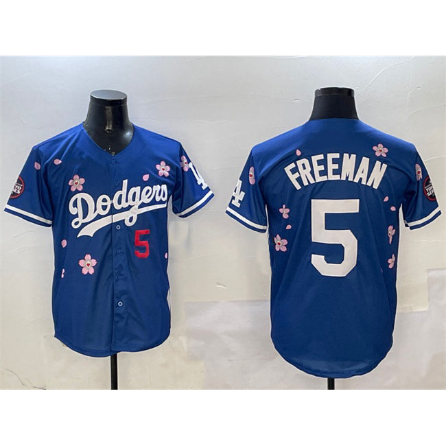 Los Angeles Dodgers #5 Freddie Freeman Royal JEROMEN 2025 Tokyo Series Limited Stitched Jersey