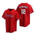 Philadelphia Phillies #12 Kyle Schwarber Red JEROMEN Cool Base Stitched Jersey