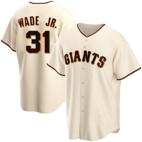 San Francisco Giants #31 LaMonte Wade Jr Cream JEROMEN 2021 Replica Home Jersey