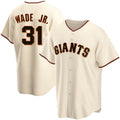 San Francisco Giants #31 LaMonte Wade Jr Cream JEROMEN 2021 Replica Home Jersey
