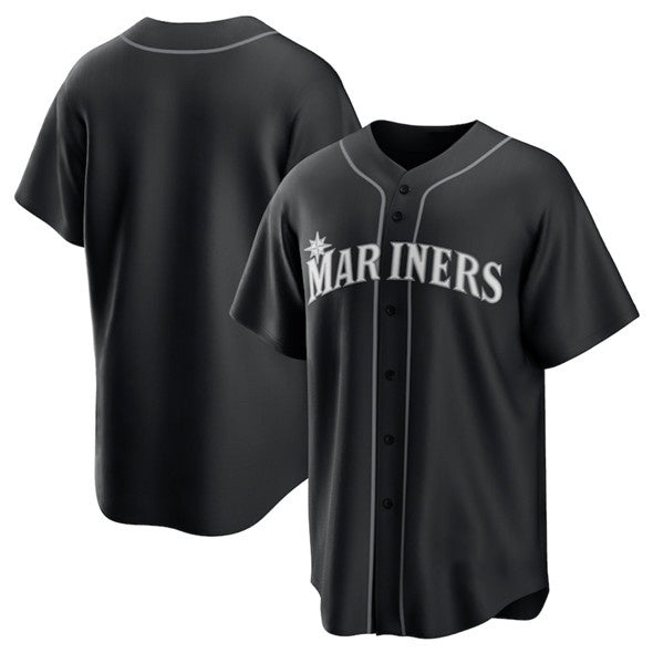 Seattle Mariners Blank Black JEROMEN Lights Out Limited Stitched Jersey