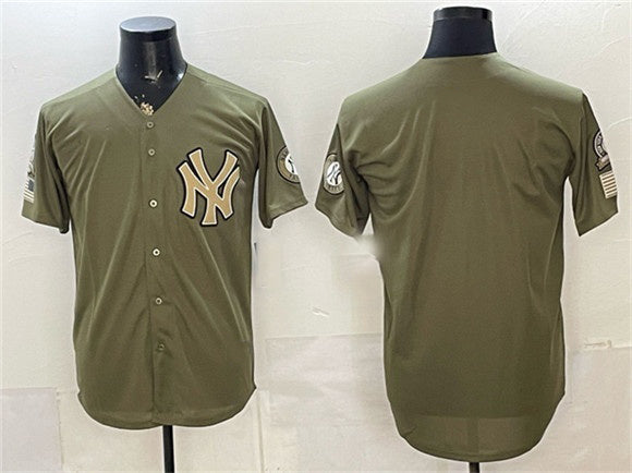 New York Yankees Blank Olive JEROMEN 2026 Armed Forces Day Stitched Jersey