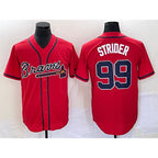 Atlanta Braves #99 Spencer Strider Red JEROMEN Cool Base Stitched Jersey