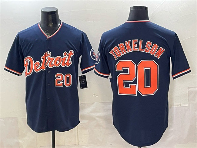 Detroit Tigers #20 Spencer Torkelson Navy JEROMEN 2026 Alternate Vapor Premier Limited Stitched Jersey