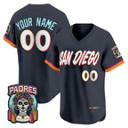 Custom San Diego Padres Obsidian JEROMEN 2026 City Connect Stadium Stitched Jersey