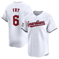 Cleveland Guardians #6 David Fry White JEROMEN Home Limited Player Jersey