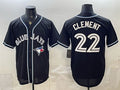 Toronto Blue Jays #22 Ernie Clement 2026 Fashion Replica Black JEROMEN Out Stitched Jersey