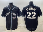 Toronto Blue Jays #22 Ernie Clement 2026 Fashion Replica Black JEROMEN Out Stitched Jersey