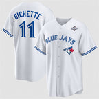 Toronto Blue Jays #11 Bo Bichette White JEROMEN 2025 World Series Home Cool Base Stitched Jersey
