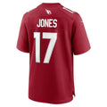 A.Cardinals #17 Zay Jones Cardinal JEROMEN Team Game Jersey