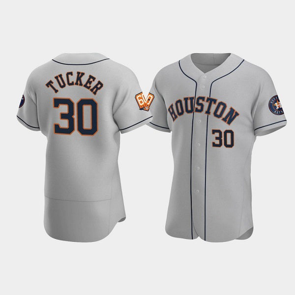 Houston Astros #30 Kyle Tucker Gray JEROMEN 60th Anniversary Flex Base Stitched Jersey