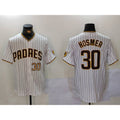 San Diego Padres #30 Eric Hosmer White JEROMEN Stitched Cool Base Jerseys