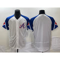 Atlanta Braves Blank White JEROMEN 2023 City Connect Flex Base Stitched Jersey