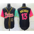 San Diego Padres #13 Manny Machado Number Black JEROMEN NEW 2023 City Connect Cool Base Stitched Jersey