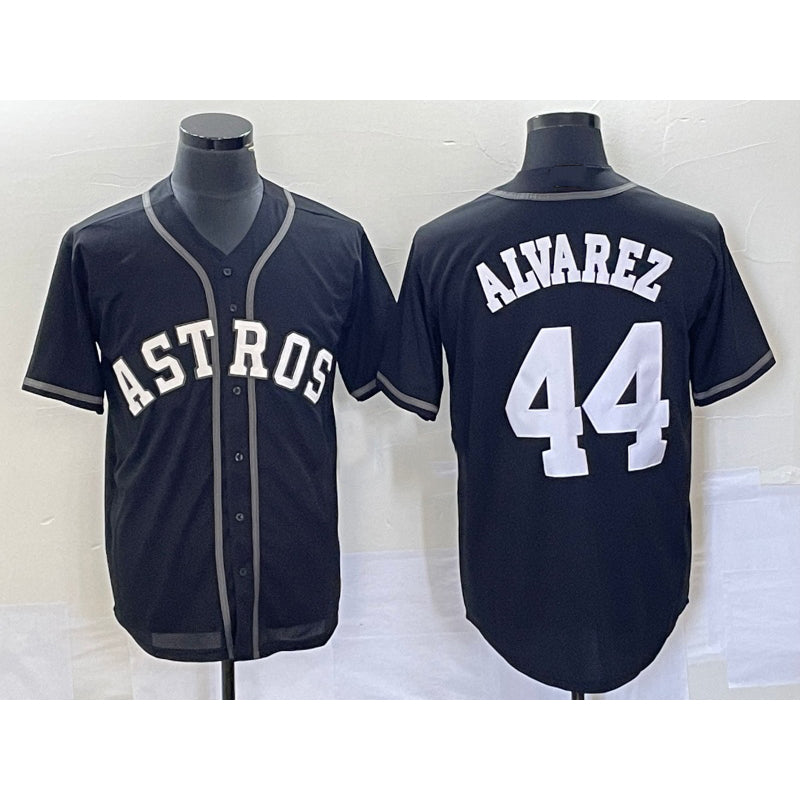 Houston Astros #44 Yordan Alvarez Black JEROMEN Cool Base Stitched Jersey