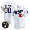 Custom Los Angeles Dodgers Vin Scully Patch Gold Trim Vapor Premier Limited Jersey ¨C All Stitched-White JEROMEN
