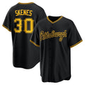 Pittsburgh Pirates #30 Paul Skenes Black JEROMEN Alternate 2 Replica Jersey