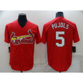 St. Louis Cardinals #5 Albert Pujols Red JEROMEN Stitched Cool Base Jersey