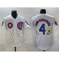 Chicago Cubs #4 Pete Crow-Armstrong White JEROMEN 2025 Tokyo Series Limited Stitched Jersey