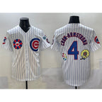 Chicago Cubs #4 Pete Crow-Armstrong White JEROMEN 2025 Tokyo Series Limited Stitched Jersey