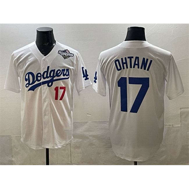 Los Angeles Dodgers #17 Shohei Ohtani White JEROMEN 2025 World Series Home Limited Stitched Jersey