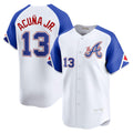 Atlanta Braves #13 JEROMENld Acu?a Jr. White JEROMEN City Connect Limited Player Jersey