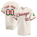 Custom Chicago White Sox Mexico Vapor Premier Limited Jersey V3- Cream JEROMEN