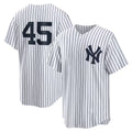 New York Yankees #45 Gerrit Cole White JEROMEN Home Replica Player Name Jersey
