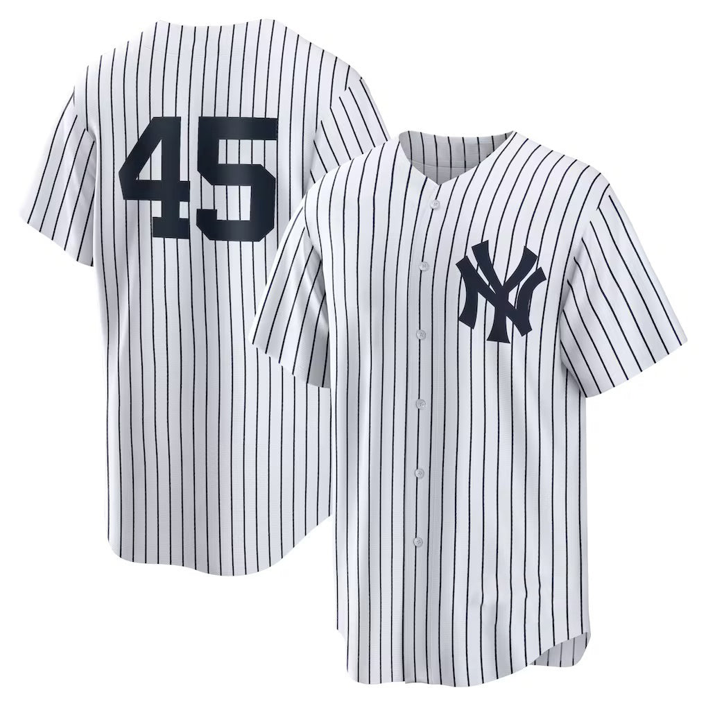 New York Yankees #45 Gerrit Cole White JEROMEN Home Replica Player Name Jersey