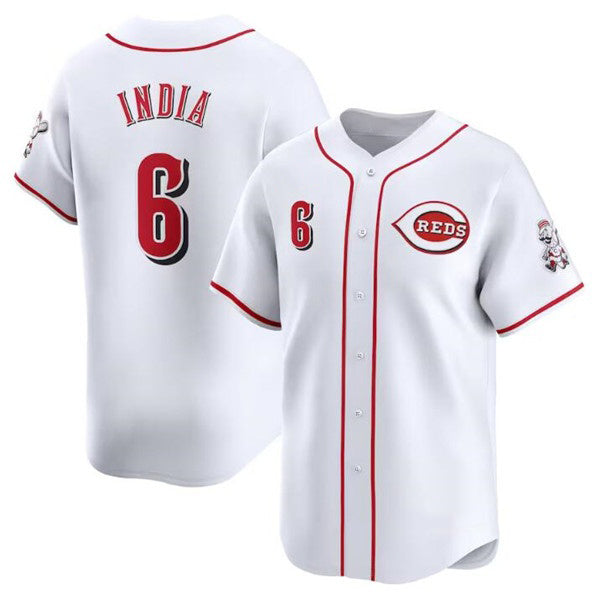 Cincinnati Reds #6 Jonathan India White JEROMEN Home Limited Stitched Jersey