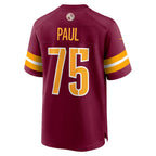 W.Commanders #75 Chris Paul Burgundy JEROMEN Player Game Jersey