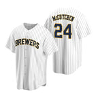 Milwaukee Brewers #24 Andrew McCutchen White JEROMEN Cool Base Stitched Jersey