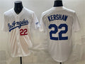 Los Angeles Dodgers #22 Clayton Kershaw White JEROMEN Alternate Stadium Stitched Jersey