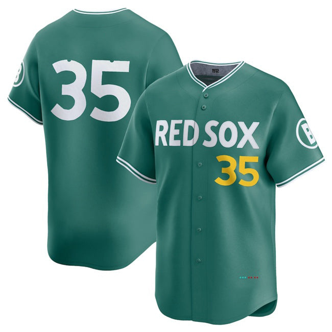 Boston Red Sox #35 Garrett Crochet Green JEROMEN 2025 City Connect Limited Stitched Jersey