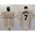 New York Yankees #7 Mickey Mantle Cream JEROMEN Limited Stitched Jersey 2