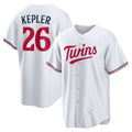 Minnesota Twins #26 Max Kepler White JEROMEN Home Replica Player Logo Jersey