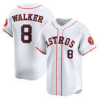 Houston Astros #8 Christian Walker White JEROMEN Home Limited Player Jersey