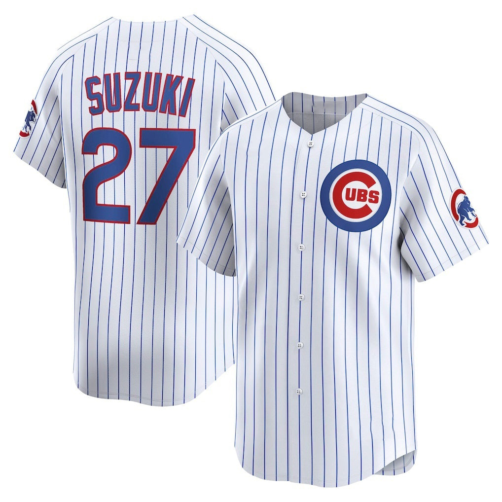 Chicago Cubs #27 Seiya Suzuki White JEROMEN Home Limited Player Jersey