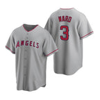 Los Angeles Angels #3 Waylor Ward Grey JEROMEN Cool Base Stitched Jersey