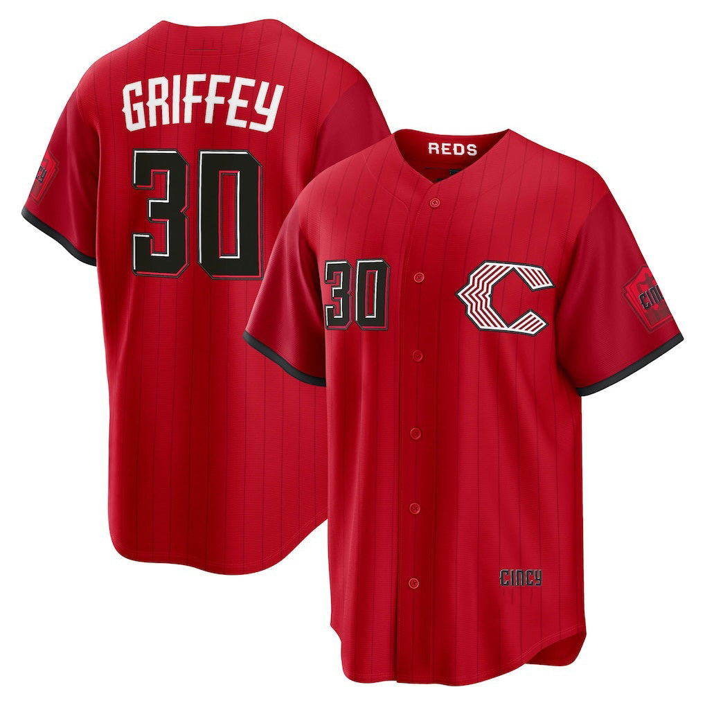 Cincinnati Reds #30 Ken Griffey Jr. Red JEROMEN 2026 City Connect Stadium Jersey
