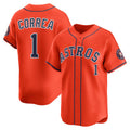 Houston Astros #1 Carlos Correa Orange JEROMEN Alternate Limited Player Jersey